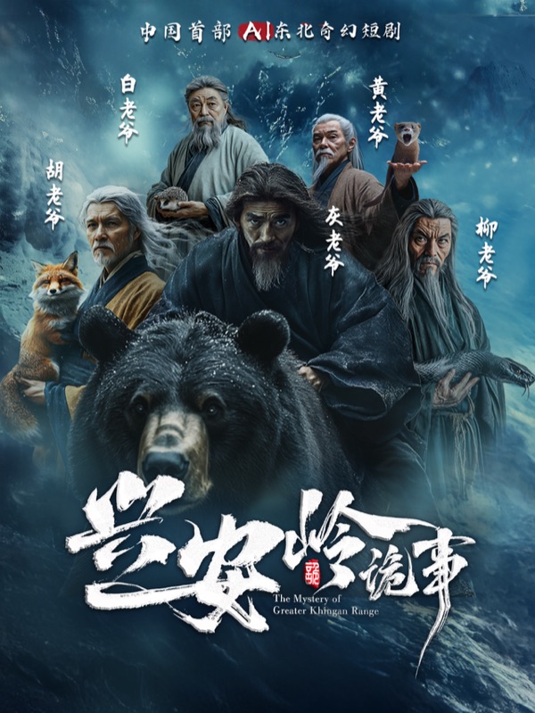 AI短剧《兴安岭诡事》竖版作品海报